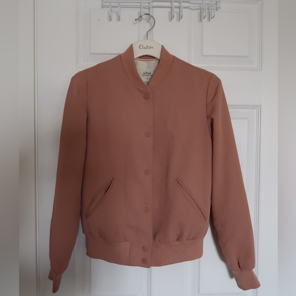 Aritzia Wilfred Poussin Bomber Jacket Size XS - Picture 3 of 6